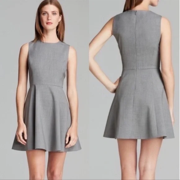 Theory | Dresses | Theory Gray Tillora Betoken A Line Mini Dress 6 |  Poshmark